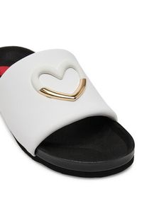 Love Moschino - LOVE MOSCHINO Klapki JA28283G1MIE0100 Biały. Kolor: biały. Materiał: skóra #6