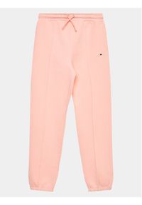 TOMMY HILFIGER - Tommy Hilfiger Spodnie dresowe KS0KS00494 D Różowy Regular Fit. Kolor: różowy. Materiał: bawełna #1