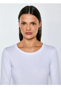 Big-Star - Bluzka damska z długim rękawem biała Classicala 101. Kolor: biały. Długość rękawa: długi rękaw. Długość: długie. Wzór: gładki #4