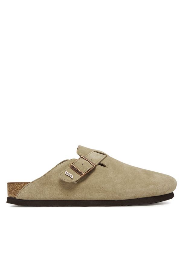 skechers - Skechers Klapki Arch Fit Granola-Happy Friday 158830/TPE Beżowy. Kolor: beżowy. Materiał: skóra, zamsz