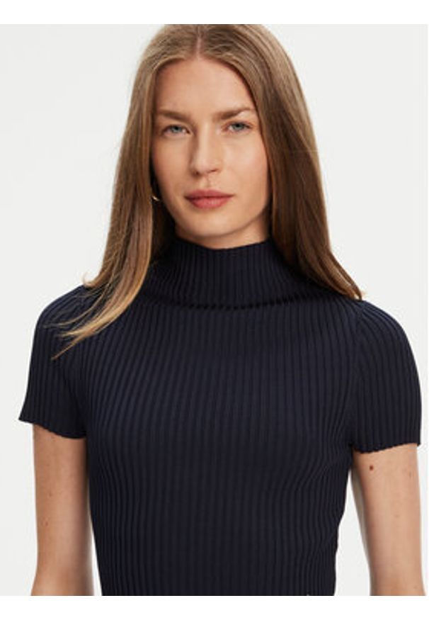 Guess Sweter W5YR04 Z0040 Granatowy Regular Fit. Kolor: niebieski. Materiał: syntetyk