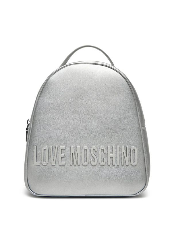 Love Moschino - LOVE MOSCHINO Plecak JC4197PP1MKD196B Srebrny. Kolor: srebrny. Materiał: skóra