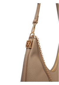 Calvin Klein Torebka Emblem Hw Pebble Shoulder Bag LV04F3495G Beżowy. Kolor: beżowy. Materiał: skórzane #6