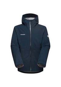 Kurtka przeciwdeszczowa męska Mammut Linard Guide HS Hooded Jacket. Kolor: niebieski