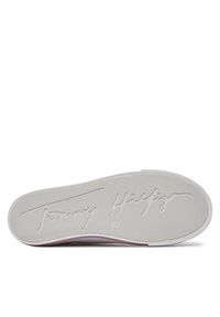 TOMMY HILFIGER - Tommy Hilfiger Trampki Low Cut Lace-Up Sneaker T3A9-33185-1687 S Biały. Kolor: biały. Materiał: materiał #4