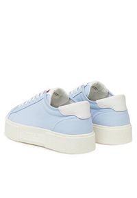 Tommy Jeans Sneakersy Tjw Flatform Canvas Sneaker EN0EN02792 Błękitny. Kolor: niebieski. Materiał: materiał #5