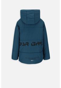 Kurtka turystyczna chłopięca ciepła Lemon Explore ZL3 turkusowa. Typ kołnierza: kaptur, kołnierzyk stójkowy. Kolor: niebieski. Materiał: poliester. Sezon: zima. Sport: turystyka piesza #2