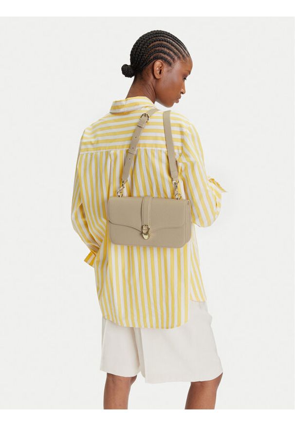 Aigner Torebka 132412 Szary. Kolor: szary. Materiał: skórzane