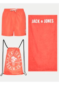 Jack & Jones - Jack&Jones Szorty kąpielowe Jpstbeach 12249449 Pomarańczowy Regular Fit. Kolor: pomarańczowy. Materiał: syntetyk #1