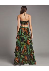 RETROFETE - Sukienka z egzotycznym wzorem Paulina. Kolor: zielony. Długość rękawa: na ramiączkach. Styl: wakacyjny. Długość: maxi #8