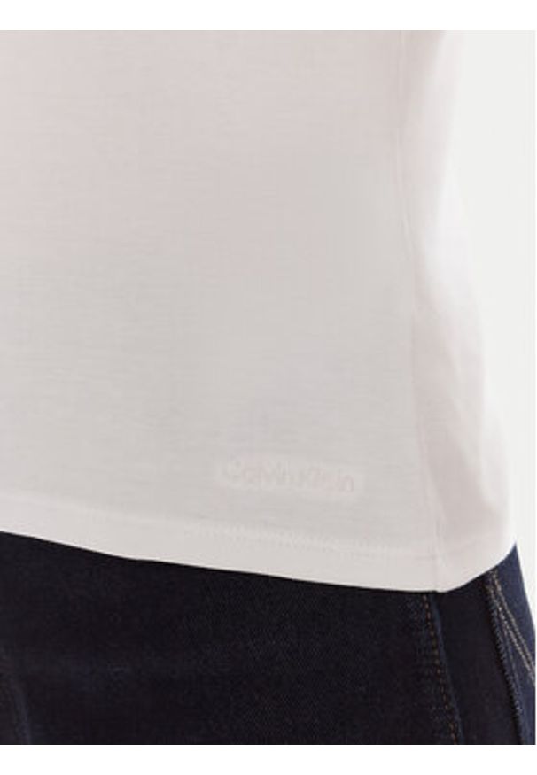 Calvin Klein T-Shirt LV044C216G Biały Regular Fit. Kolor: biały. Materiał: bawełna
