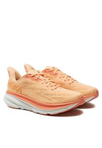 HOKA - Hoka Buty do biegania Clifton 9 1127896 Pomarańczowy. Kolor: pomarańczowy. Materiał: materiał