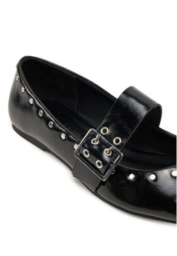 ONLY Shoes Baleriny 15340896 Czarny. Kolor: czarny. Materiał: skóra