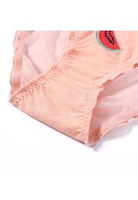 Intica - Figi z haftem owocowym z delikatnego materiału Anjana. Kolor: niebieski. Materiał: materiał. Wzór: haft #3