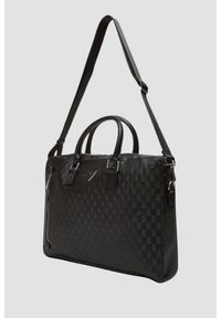 Guess - GUESS Сzarna męska aktówka Torino Briefcase. Kolor: czarny. Materiał: materiał. Styl: elegancki, biznesowy, klasyczny #7
