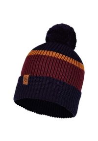 Buff - Czapka BUFF KNITTED HAT ELON. Kolor: czerwony, wielokolorowy, brązowy, czarny. Sezon: zima. Styl: sportowy #1
