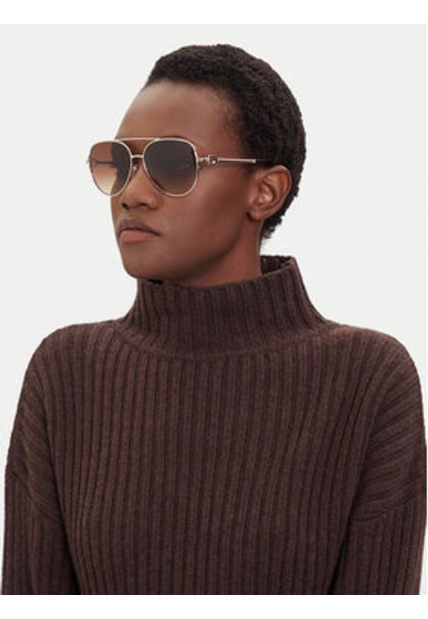 Ralph Lauren Okulary przeciwsłoneczne 0RL7087 59 911674 Złoty. Kolor: złoty
