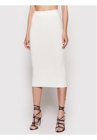 United Colors of Benetton - United Colors Of Benetton Spódnica ołówkowa 1098D0005 Biały Slim Fit. Kolor: biały. Materiał: bawełna #1