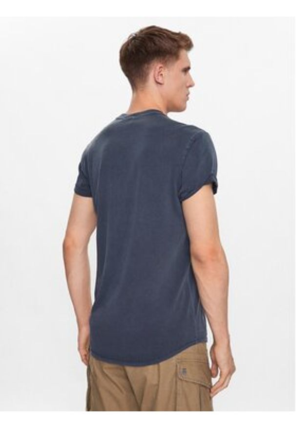 G-Star RAW - G-Star Raw T-Shirt D16396-2653-D418 Niebieski Regular Fit. Kolor: niebieski. Materiał: bawełna