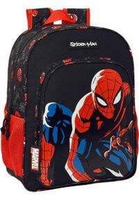 SPIDERMAN - Spiderman Plecak szkolny Spiderman Hero Czarny (33 x 42 x 14 cm). Kolor: czarny. Wzór: motyw z bajki #1
