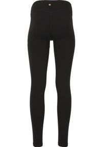 Damskie legginsy Athlecia Luxe. Kolor: czarny. Materiał: materiał