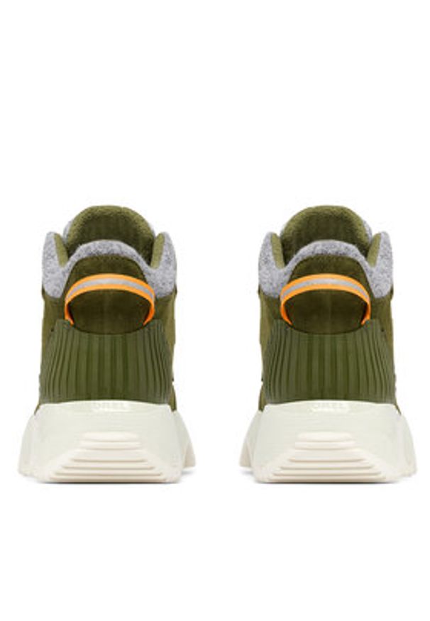 sorel - Sorel Sneakersy Kinetic™ Impact Caribou 2099121355 Zielony. Kolor: zielony. Materiał: zamsz, skóra