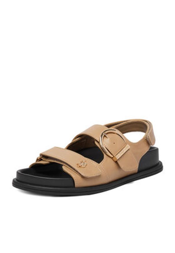 U.S. Polo Assn. Sandały EO-EDITH001W/6Y1 Beżowy. Kolor: beżowy. Materiał: skóra