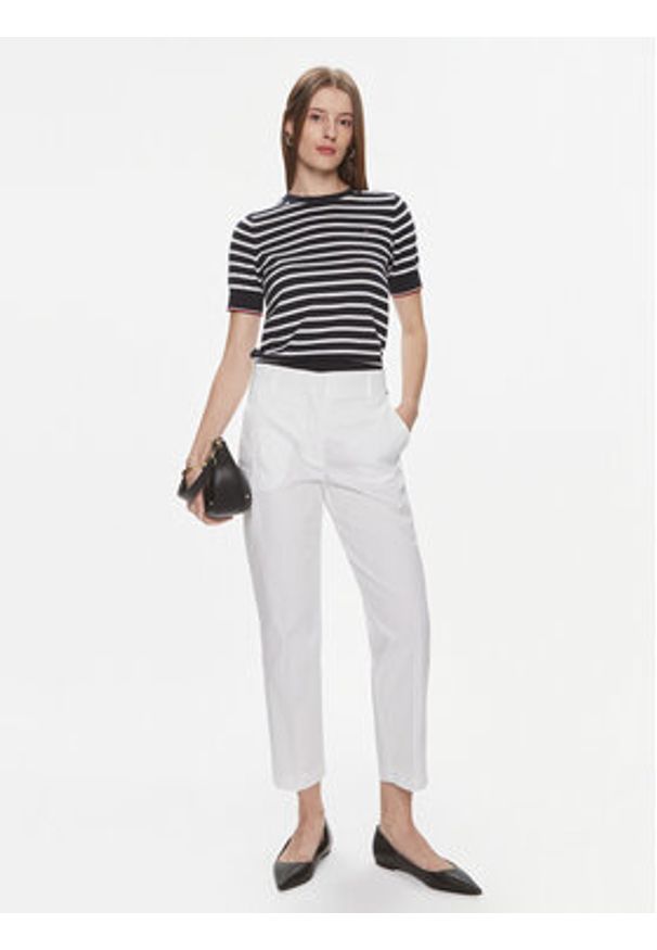 TOMMY HILFIGER - Tommy Hilfiger Sweter WW0WW38724 Czarny Regular Fit. Kolor: czarny. Materiał: bawełna