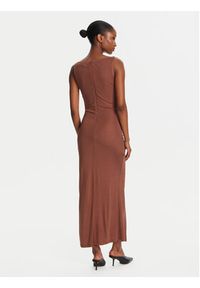 STAUD Sukienka koktajlowa Talia R25R2137VJ Brązowy Slim Fit. Kolor: brązowy. Materiał: wiskoza. Styl: wizytowy #4