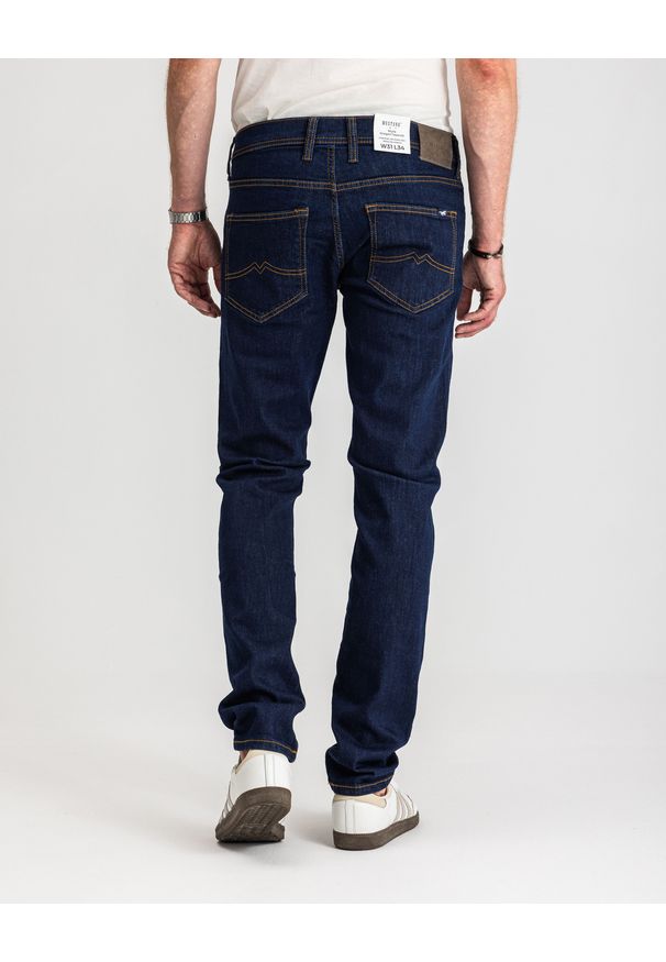 Męskie Spodnie Jeansowe Mustang Style Oregon Tapered Denim Blue 1017123 5000 901