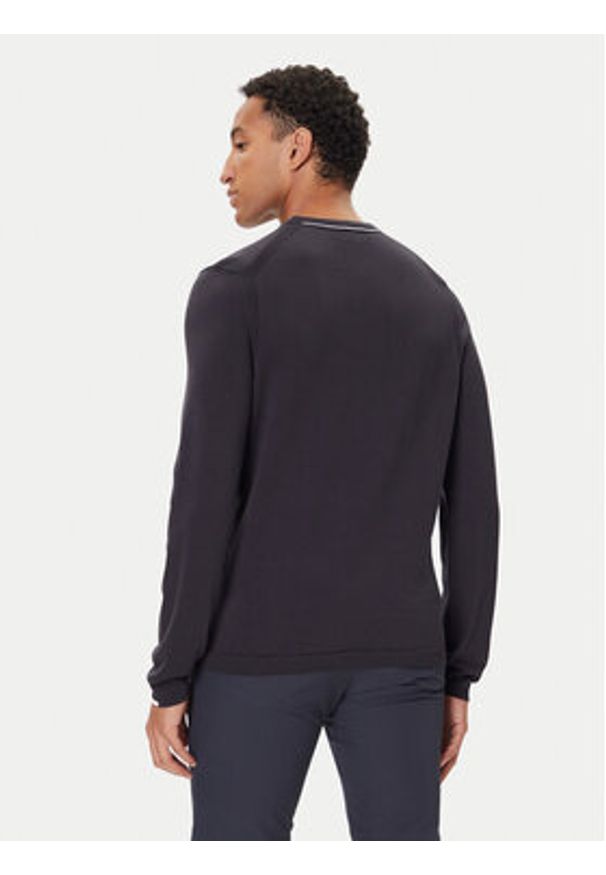 BOSS Sweter K_Ever-X 50541940 Granatowy Regular Fit. Kolor: niebieski. Materiał: bawełna