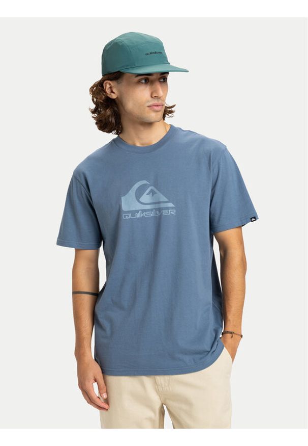 Quiksilver T-Shirt Ev Comp Logo EQYZT08182 Niebieski Regular Fit. Kolor: niebieski. Materiał: bawełna