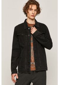 medicine - Medicine - Kurtka jeansowa Rock&Roll. Okazja: na co dzień. Kolor: czarny. Materiał: jeans. Styl: rockowy #7