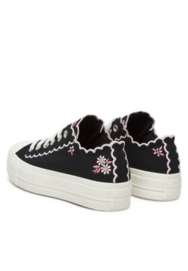 Converse Trampki Chuck Taylor All Star Lift A13529C Czarny. Kolor: czarny. Materiał: materiał
