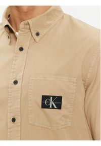 Calvin Klein Jeans Koszula J30J325772 Beżowy Regular Fit. Kolor: beżowy. Materiał: bawełna