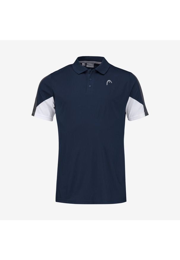 Head - Koszulka polo męska CLUB 22 Tech. Typ kołnierza: polo. Kolor: wielokolorowy, niebieski, czarny. Materiał: poliester, materiał. Sport: tenis