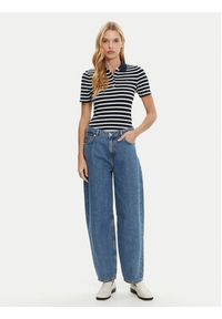 TOMMY HILFIGER - Tommy Hilfiger Polo 1985 WW0WW43225 Granatowy Slim Fit. Typ kołnierza: polo. Kolor: niebieski. Materiał: bawełna #2