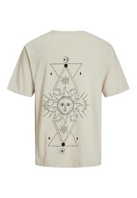Jack & Jones - Jack&Jones T-Shirt Jackie 12271366 Beżowy Relaxed Fit. Kolor: beżowy. Materiał: bawełna