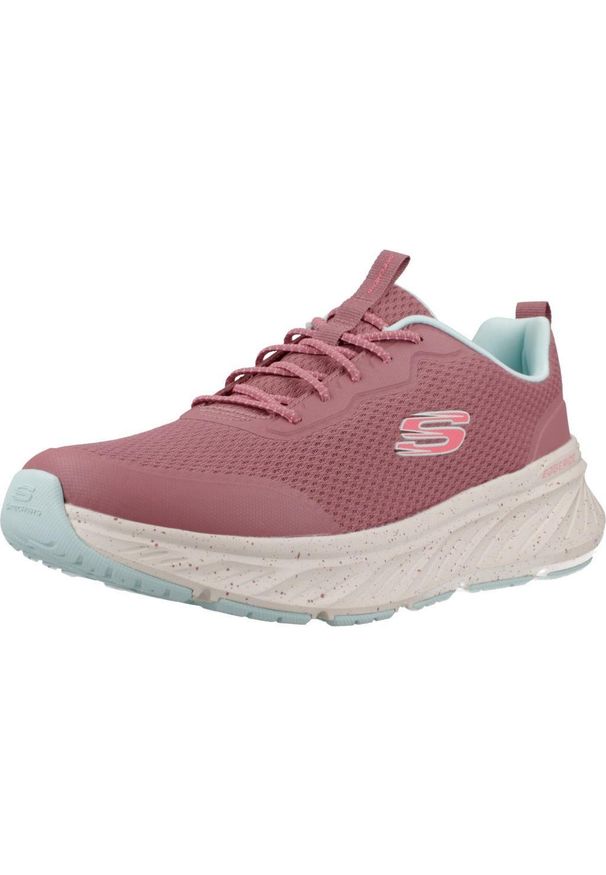 skechers - Kapcie SKECHERS EDGERIDE-SMOOTH JOURNEY Rose. Kolor: różowy. Materiał: tkanina