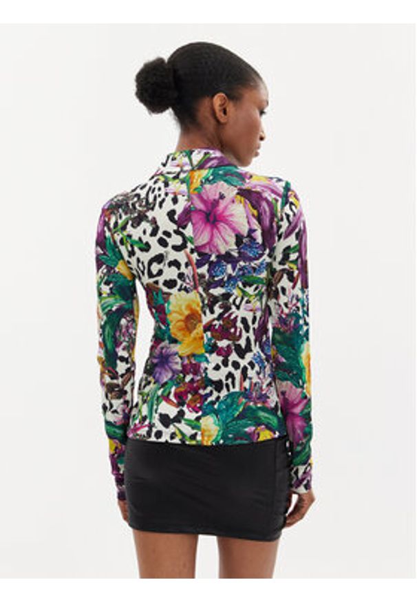 Just Cavalli Koszula 76PAL228 Kolorowy Slim Fit. Materiał: wiskoza. Wzór: kolorowy