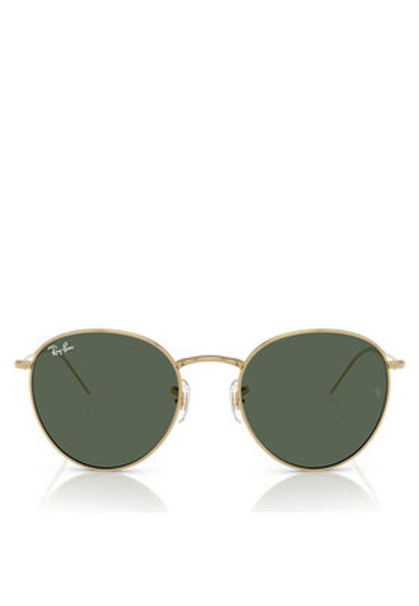 Ray-Ban Okulary przeciwsłoneczne Round Reverse 0RBR0103S 001/VR55 Złoty. Kolor: złoty. Materiał: syntetyk