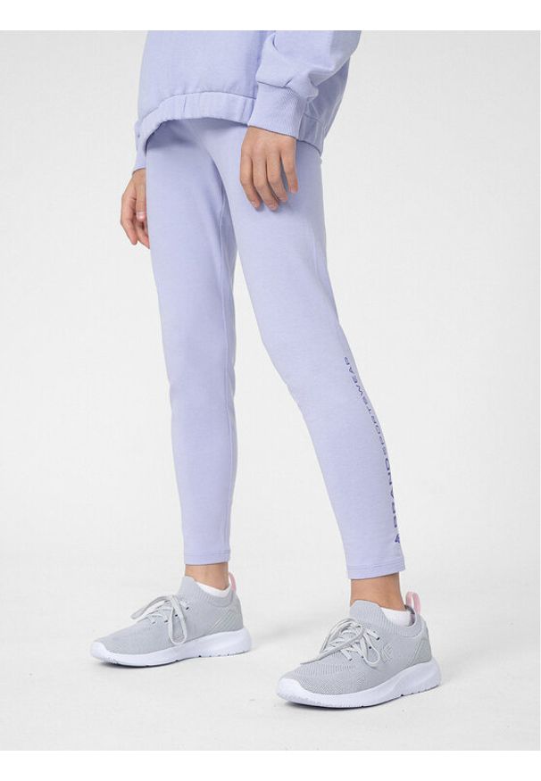 4f - Legginsy 4F. Kolor: fioletowy