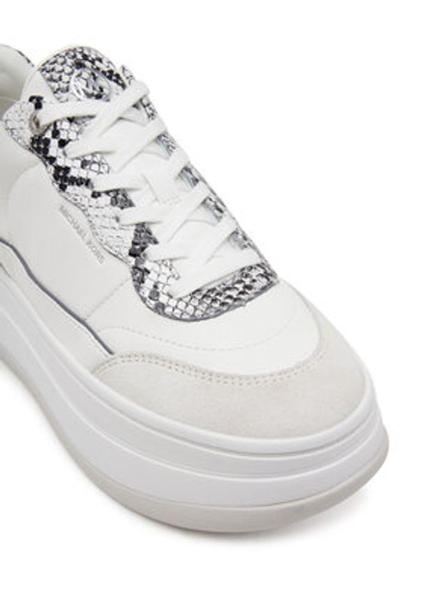 MICHAEL Michael Kors Sneakersy Hayes 43S5HYFS1S Biały. Kolor: biały. Materiał: skóra