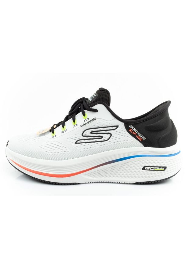 skechers - Buty sportowe wygodne SLIP-INS męskie Skechers Go Run. Okazja: na co dzień. Kolor: czarny, biały, wielokolorowy. Model: Skechers Sport. Sport: bieganie