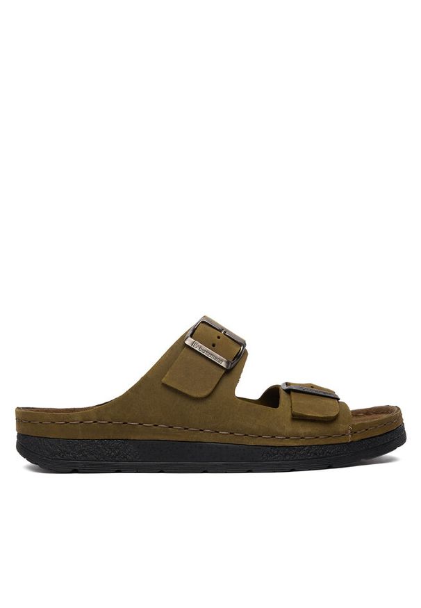 Klapki Berkemann. Kolor: zielony