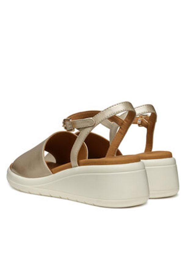 Geox Sandały D Meliconia D550EA 000NF C2012 Złoty. Kolor: złoty. Materiał: skóra