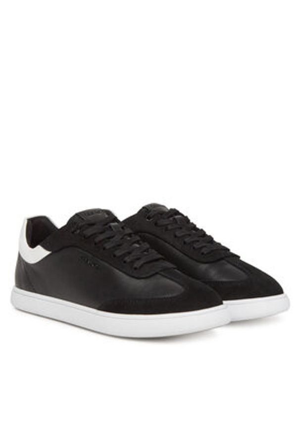 Calvin Klein Sneakersy Cupsole Lace Up - Lth Sue Mix HW0HW02435 Czarny. Kolor: czarny. Materiał: skóra