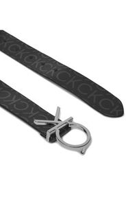 Calvin Klein Pasek Damski Ck Logo Belt 3.0 Epi Mono K60K611902 Czarny. Kolor: czarny. Materiał: skóra