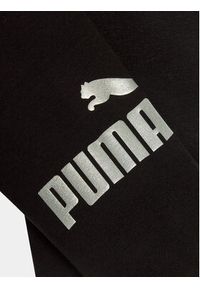 Puma Legginsy Ess+ Logo 846960 Czarny Tight Fit. Kolor: czarny. Materiał: bawełna
