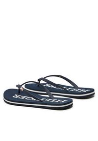 TOMMY HILFIGER - Tommy Hilfiger Japonki Strap Beach Sandal FW0FW07901 Granatowy. Kolor: niebieski. Materiał: syntetyk #3